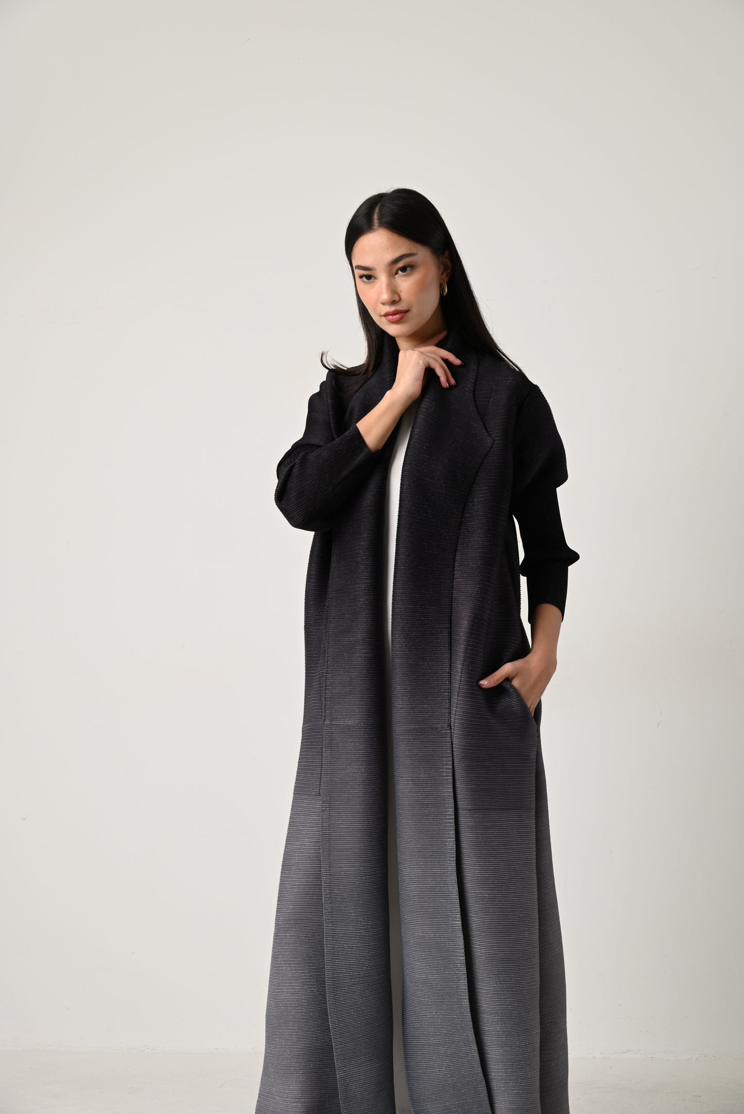 Ombre Pleats Abaya