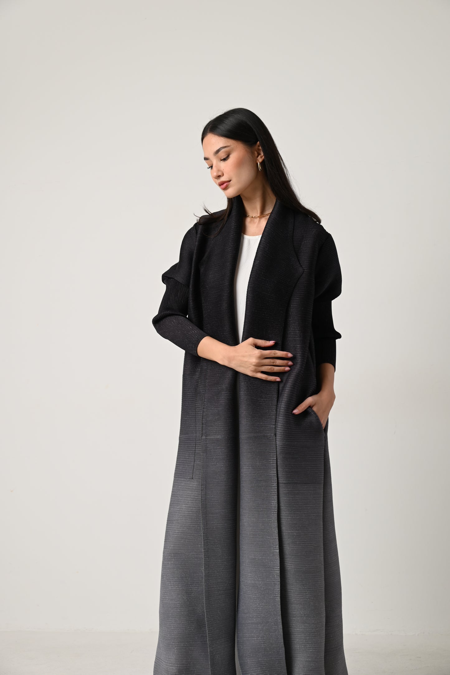 Ombre Pleats Abaya