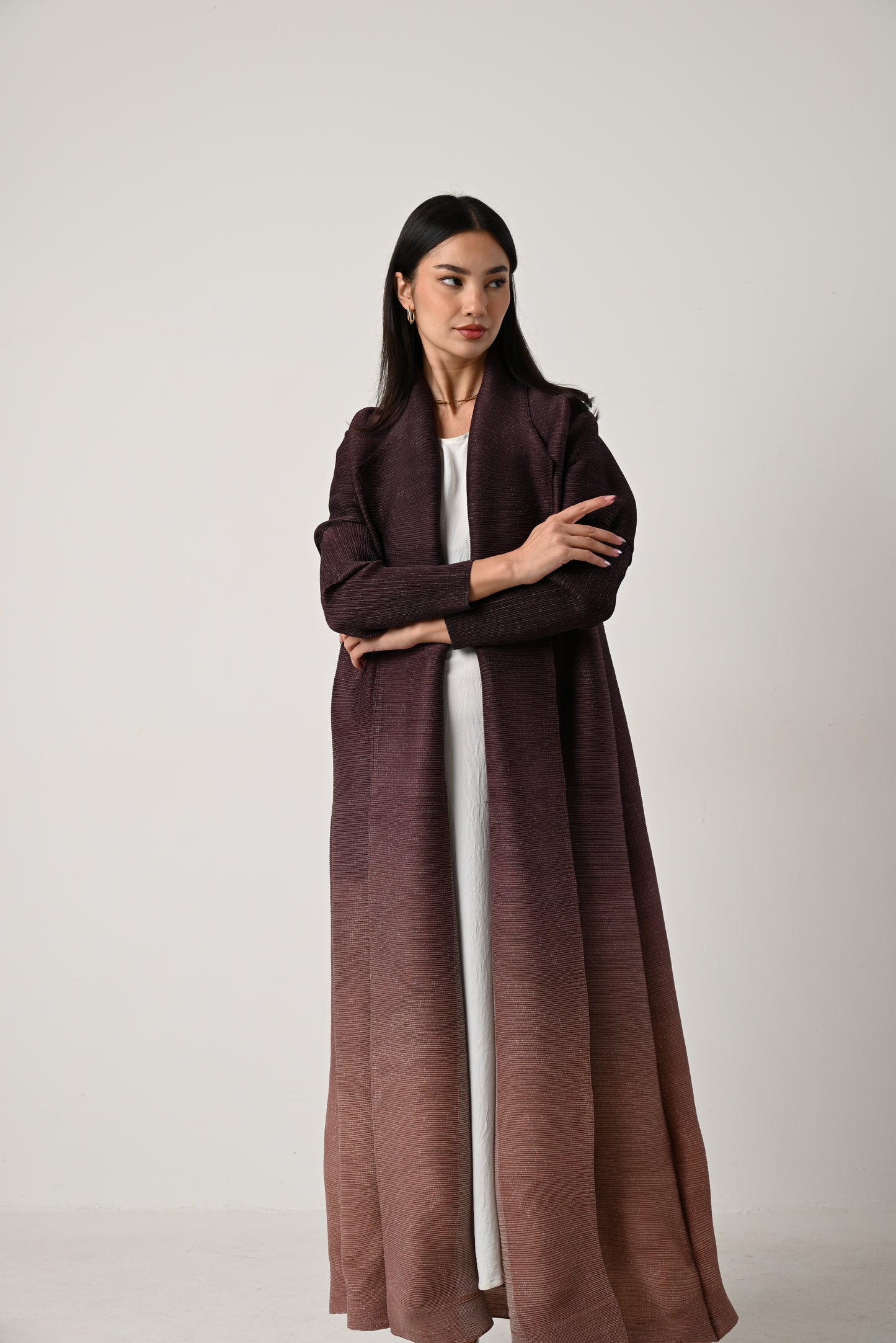 Ombre Pleats Abaya