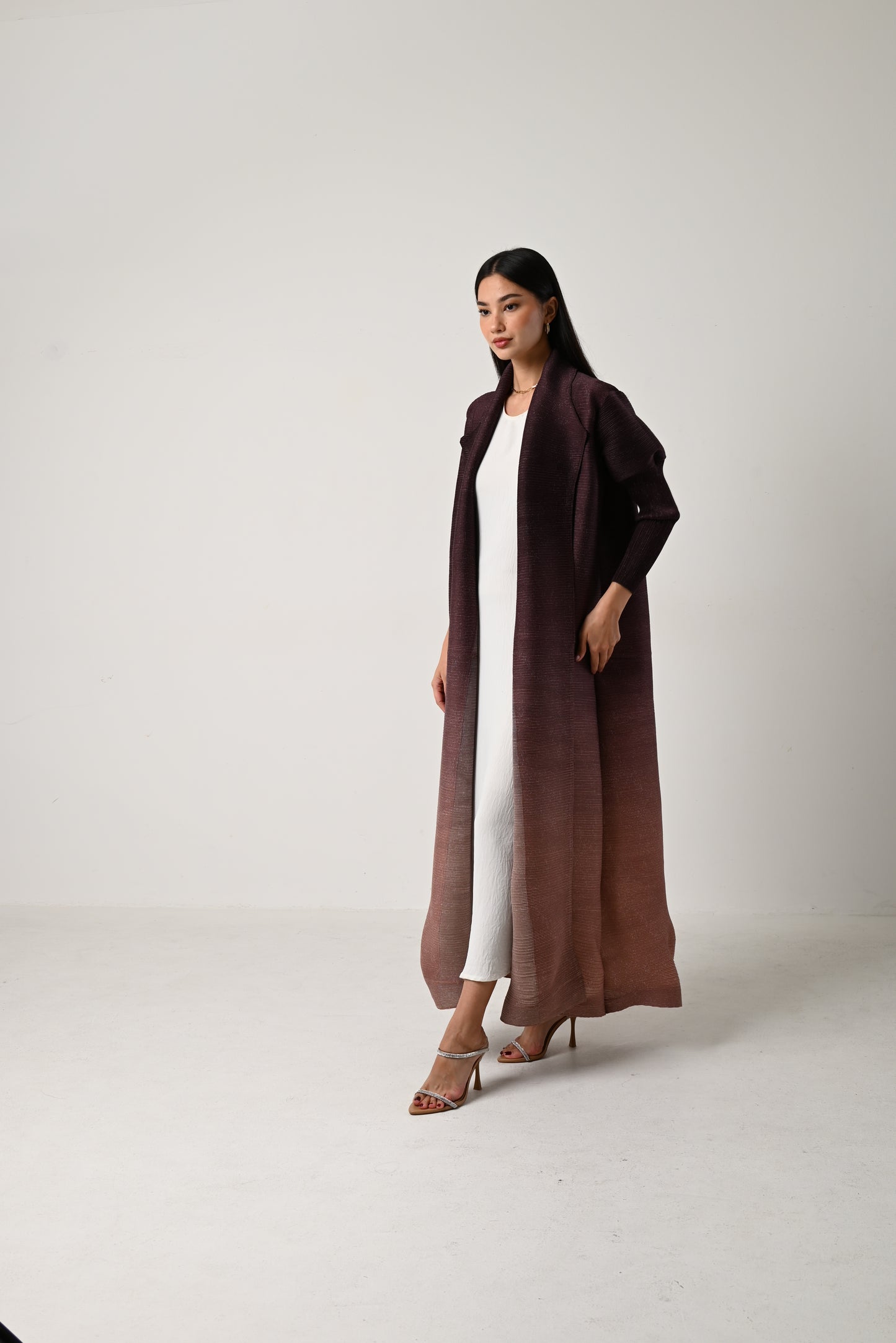 Ombre Pleats Abaya