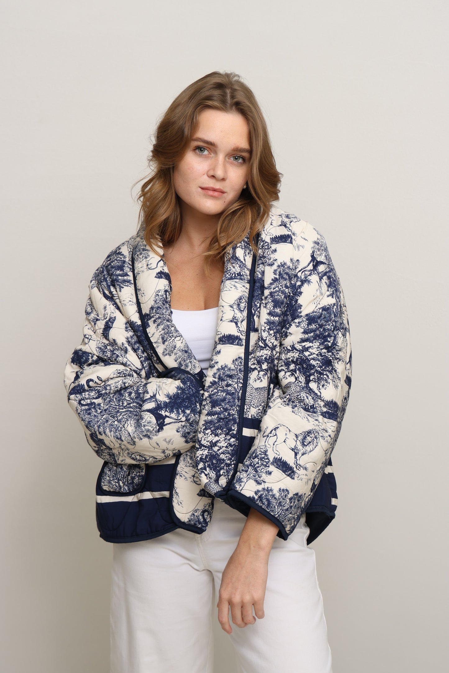 Printed Quilted Jacket