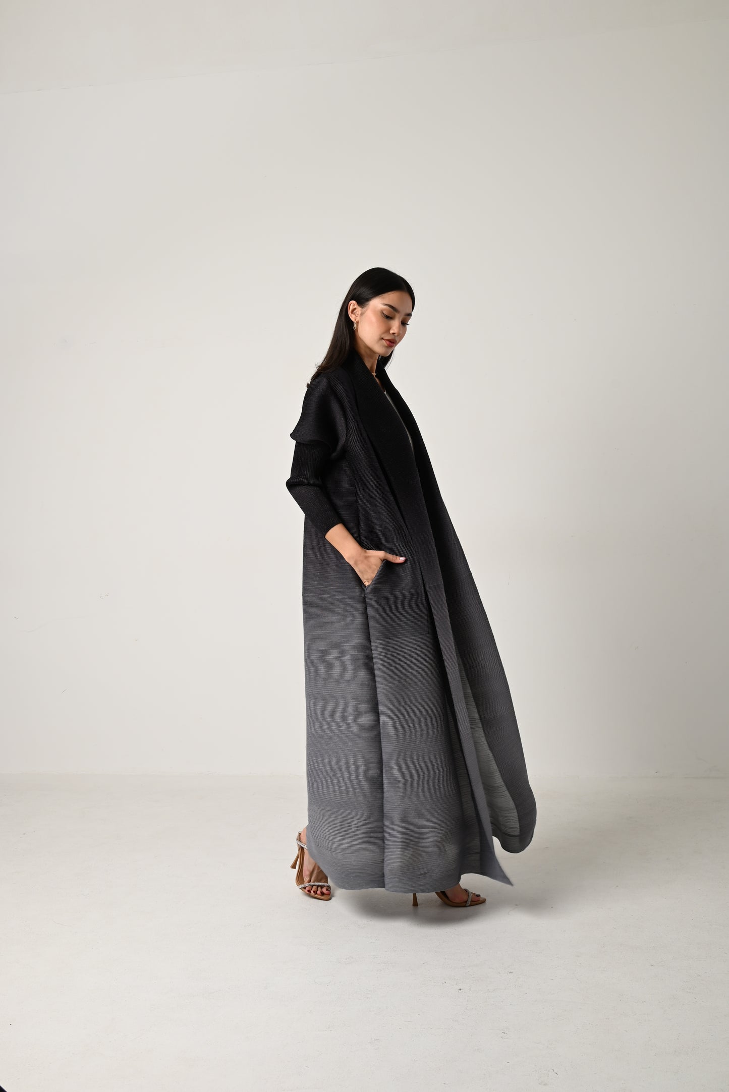 Ombre Pleats Abaya