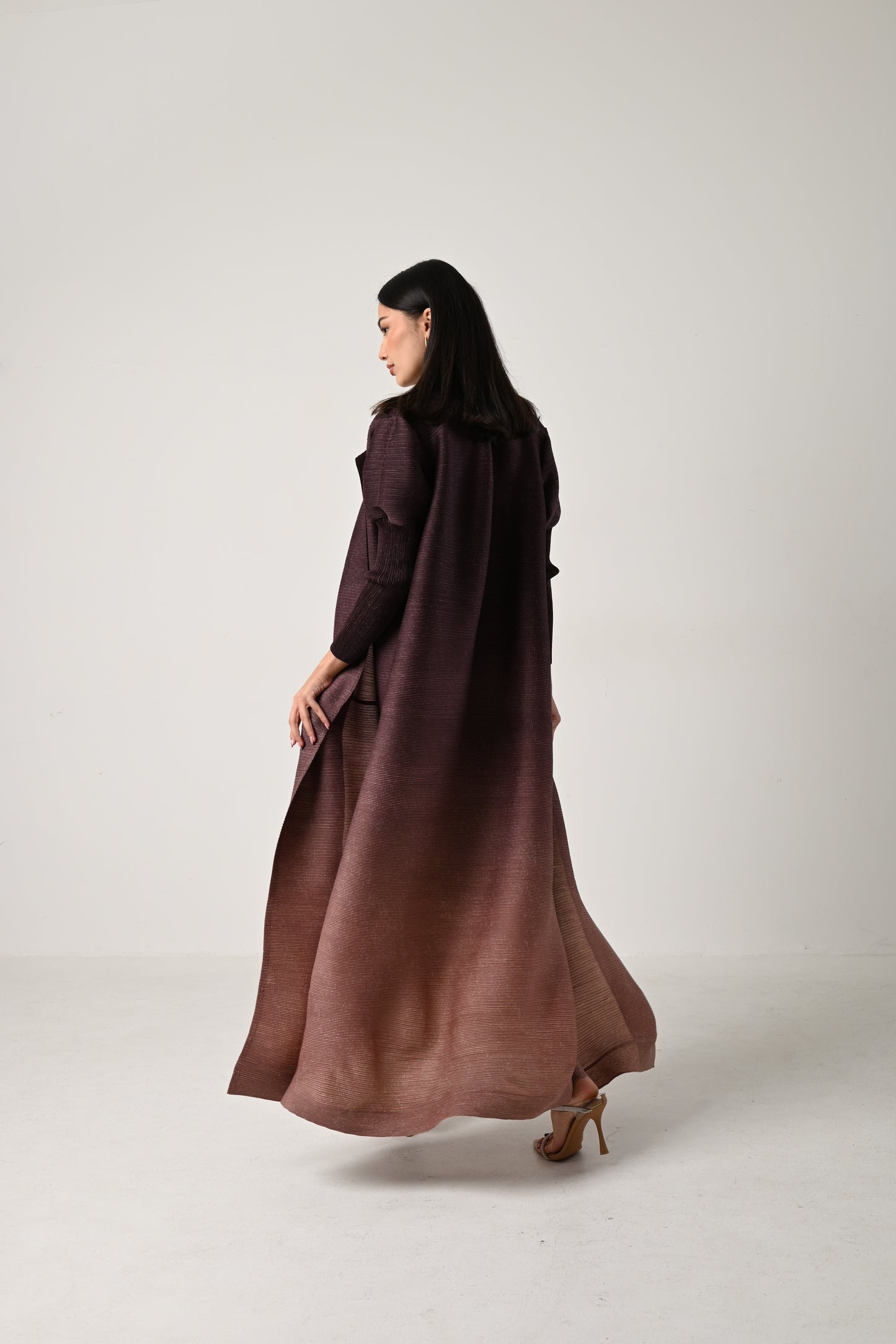 Ombre Pleats Abaya