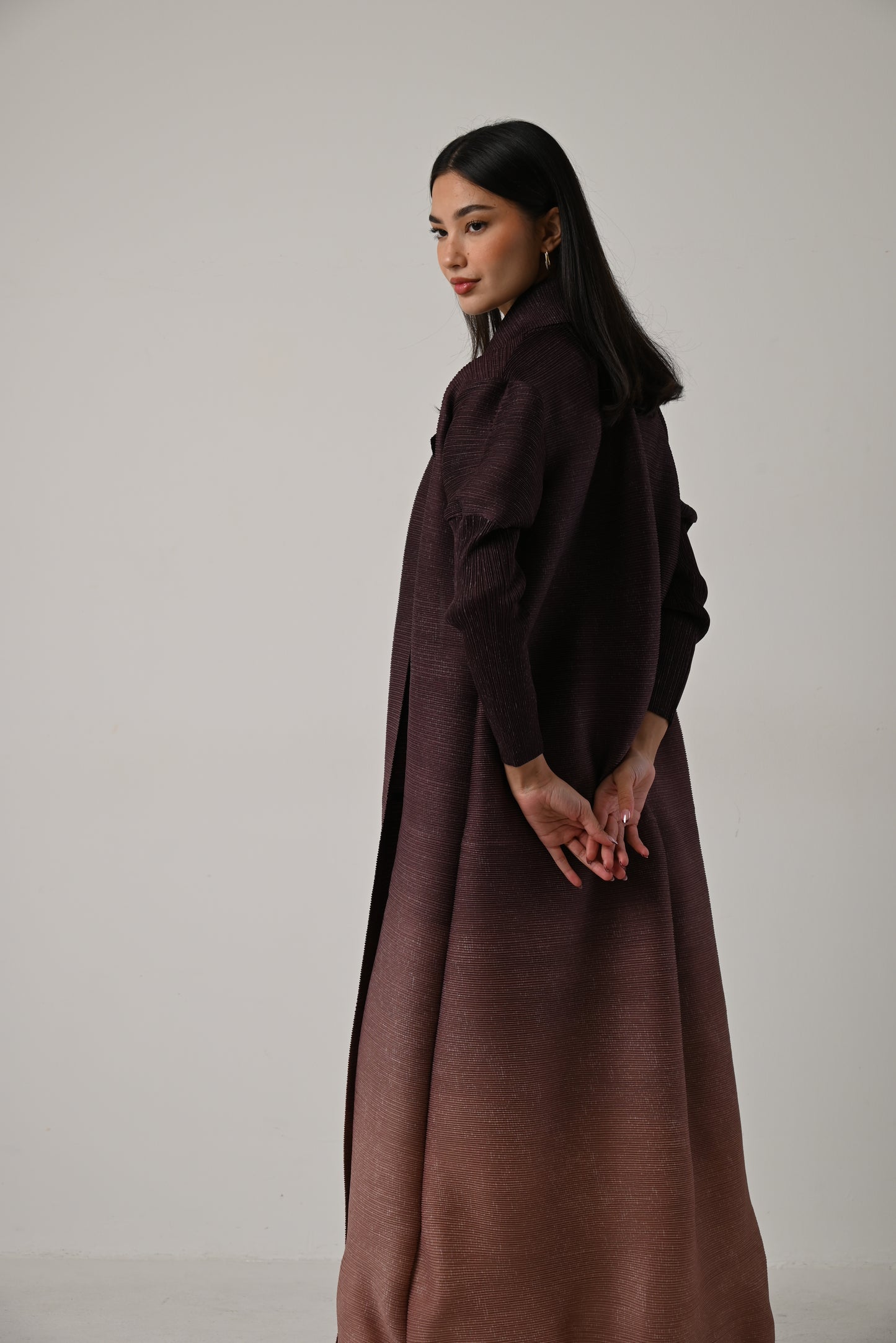 Ombre Pleats Abaya