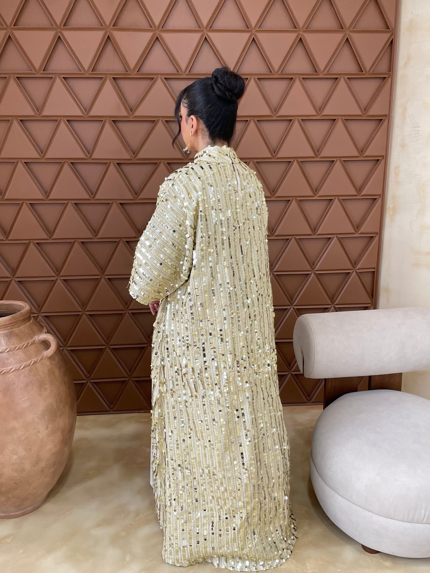 Gold Two-piece Kaftan