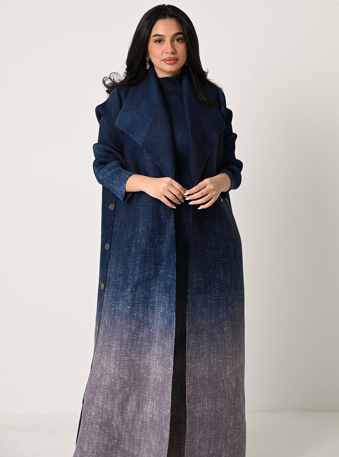 FAB105-Sky Ombré 3 piece abaya set